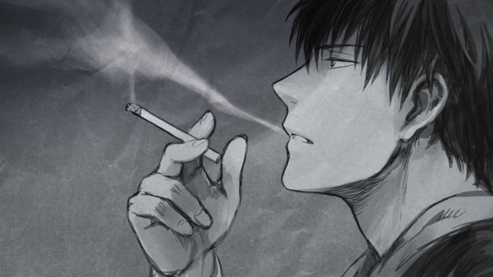 Курящие аниме парни