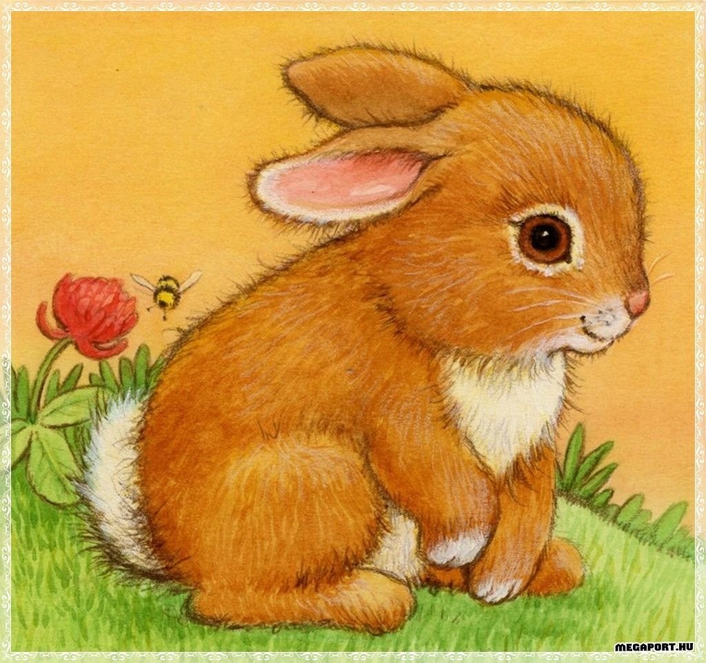 картинки зайцев для детей нарисованные