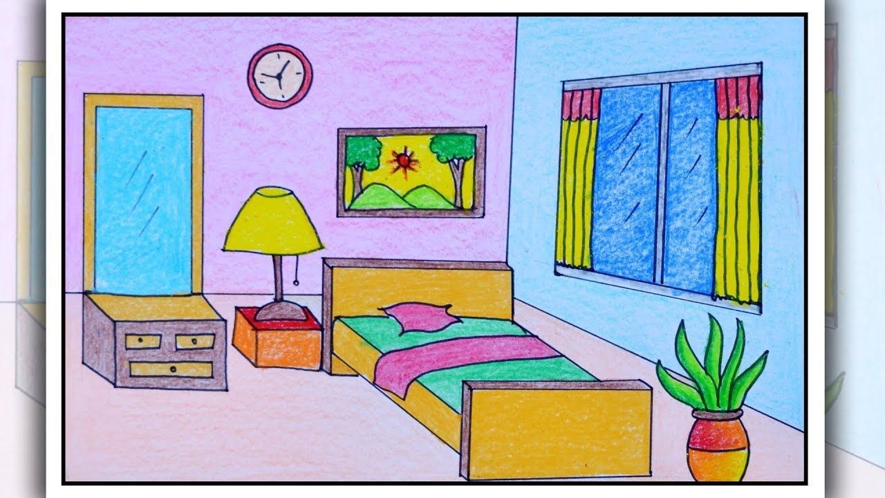 Детский Рисунок Моя Комната