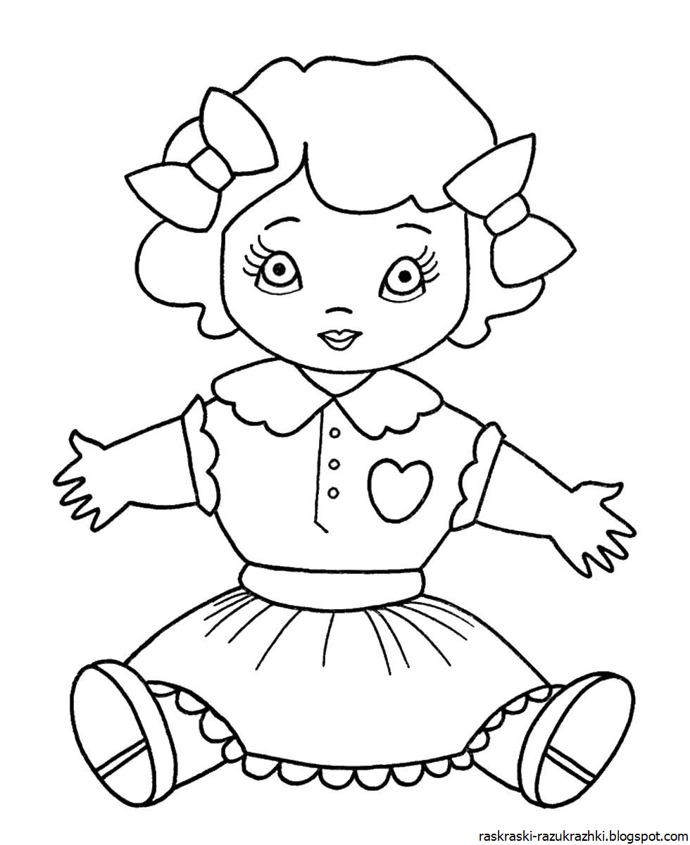 Легкий рисунок куклы. Раскраска кукла. Кукла раскраска для детей. Раса кукла. Раскраска куколка.