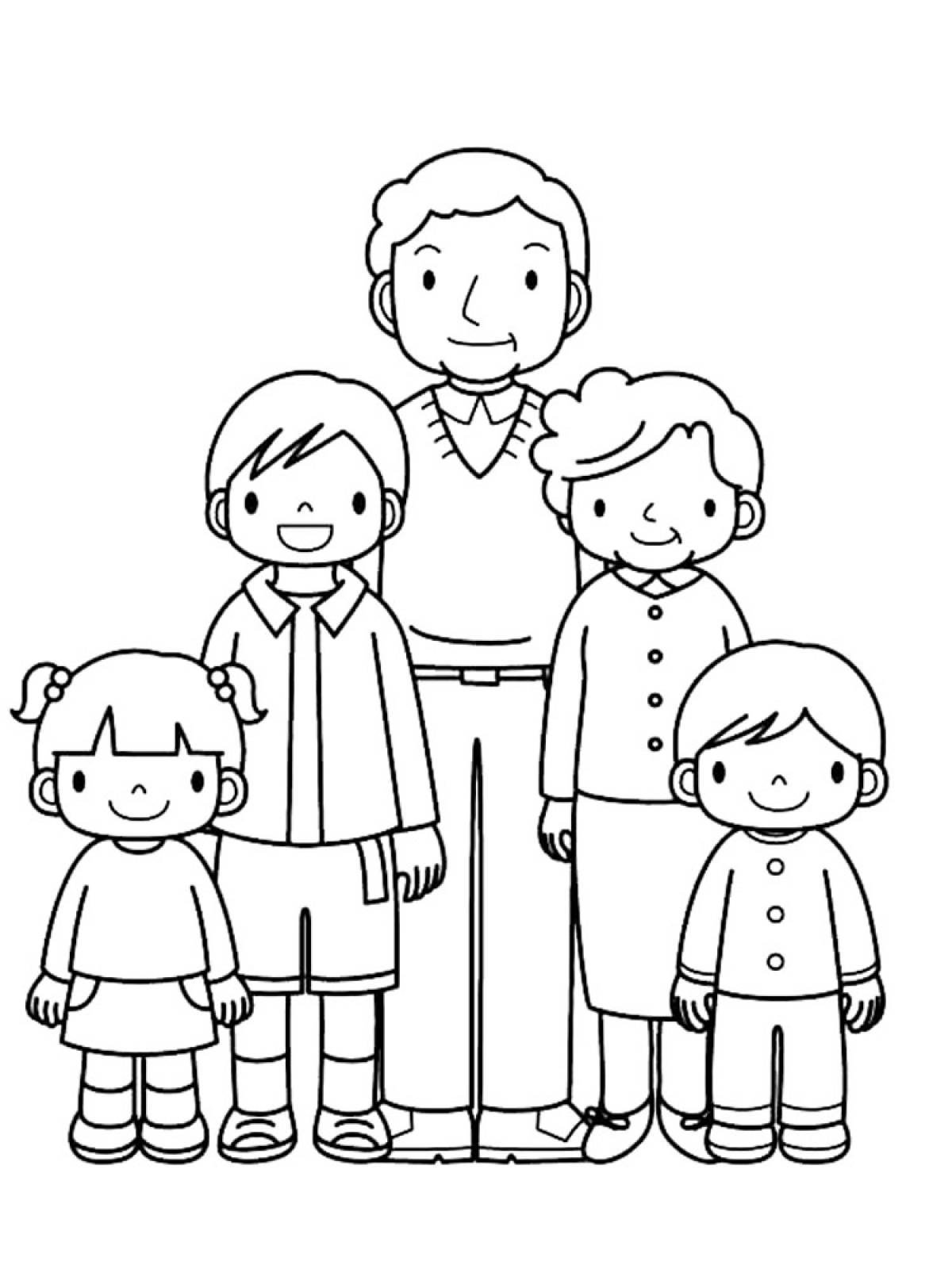 Нарисовать семью из 5 человек. Раскраска семья. Семья раскраска для детей. Раскраска "моя семья". Раскраска семья для детей 3-4 лет.
