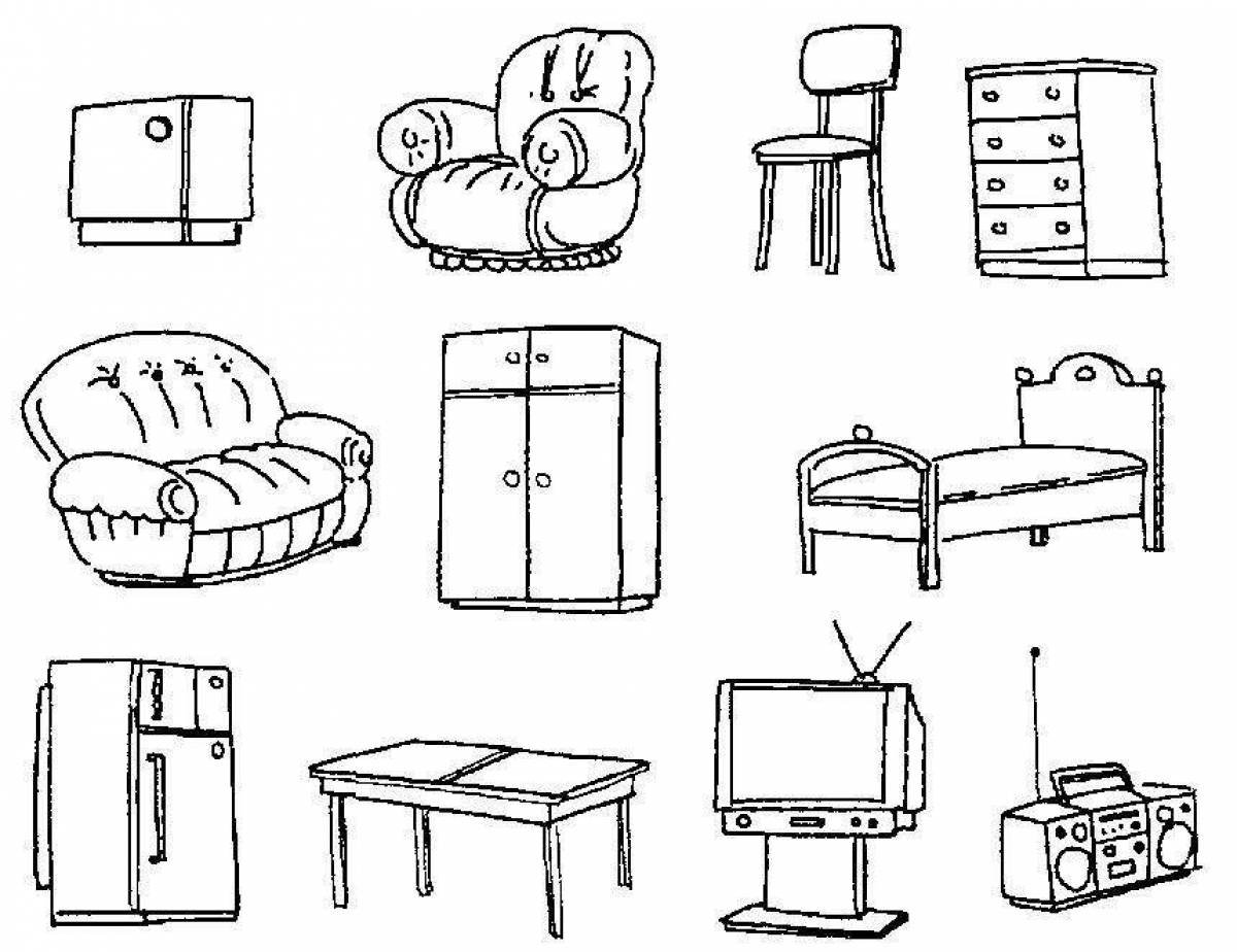 предметы мебели с буквой р