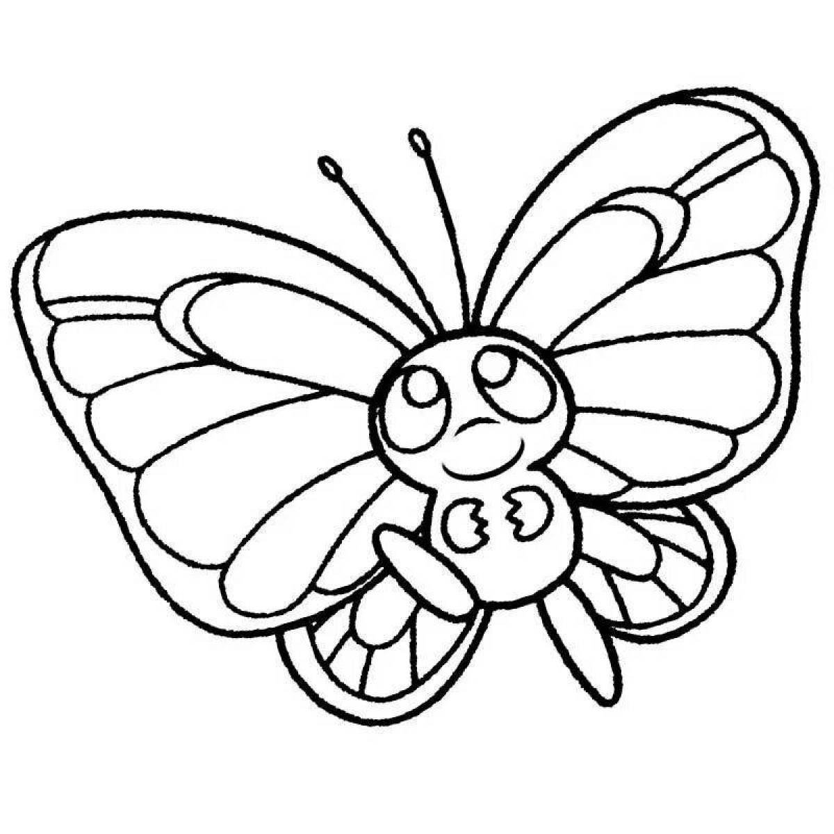 Бабочки раскраска 5 6 лет