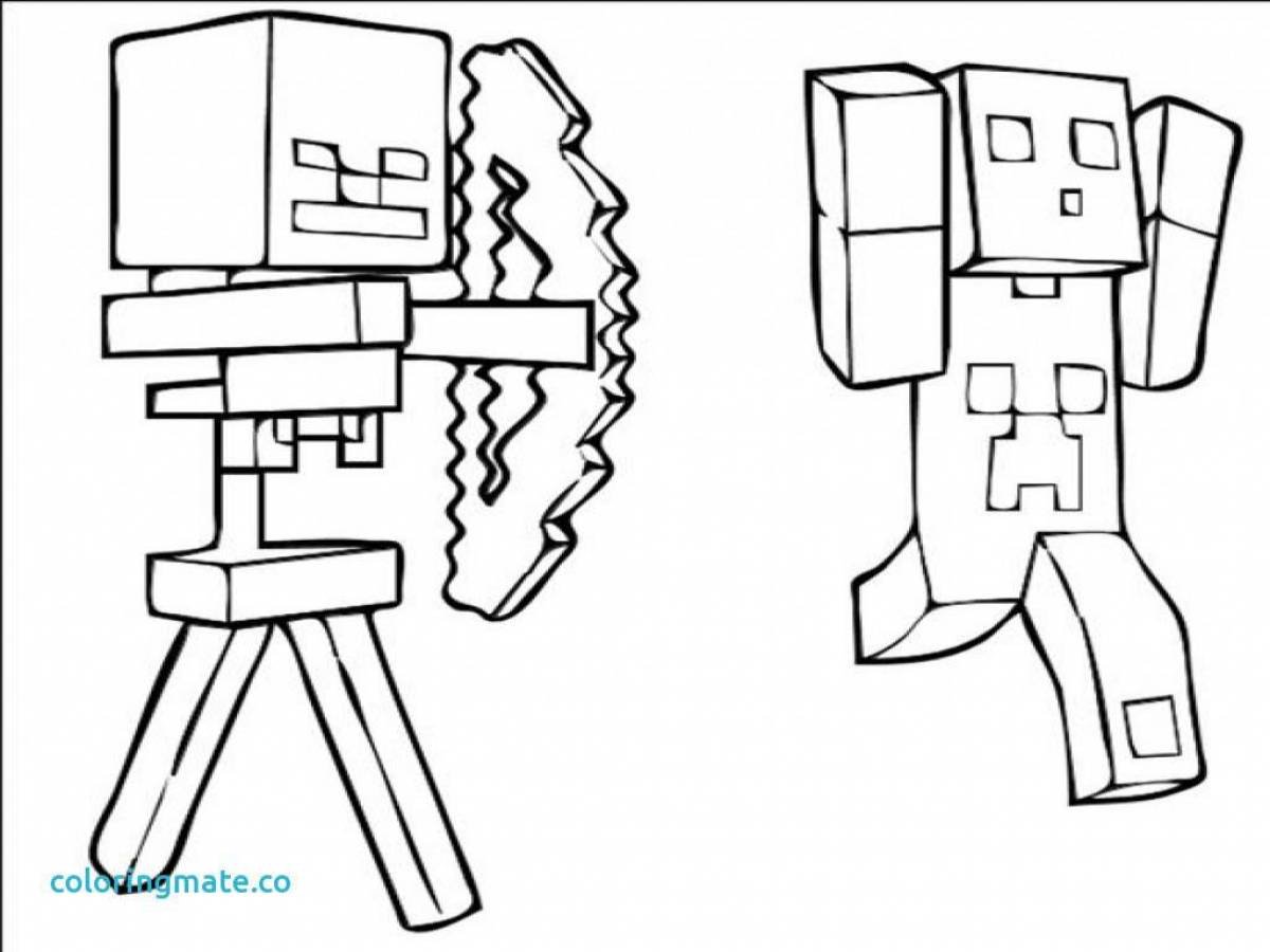 Раскраска майнкрафт для детей 5 6 лет. Разукрашки майнкрафт скелет. Раскраска для мальчиков майнкрафт Стив и КРИПЕР. Раскраска Minecraft Стив. КРИПЕР И Стив раскраска.