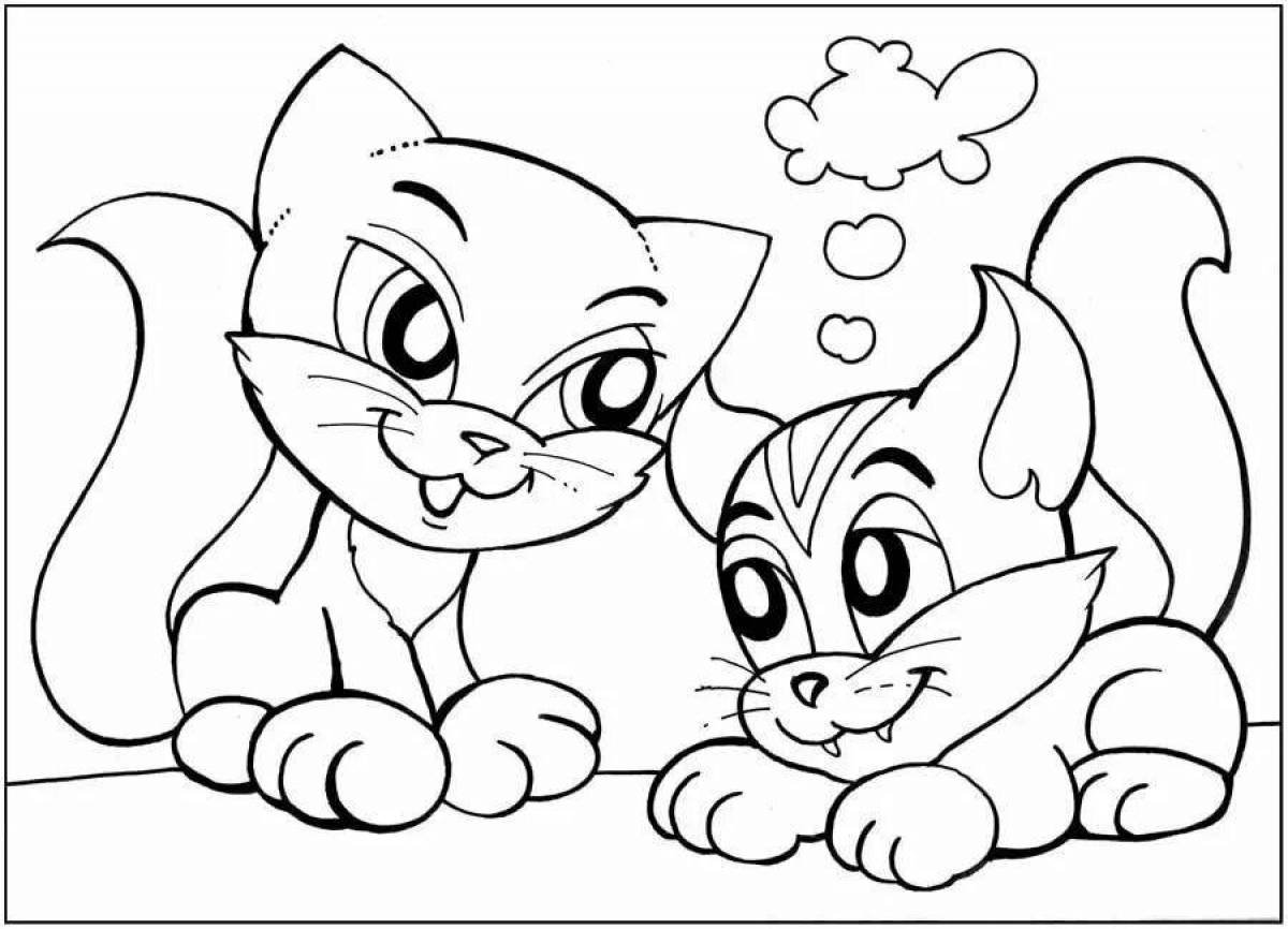 Рисунки печатать. Раскраски для девочек и мальчиков. Два котенка раскраска. Раскраска. Котики. Раскраски для детей Формат а4.