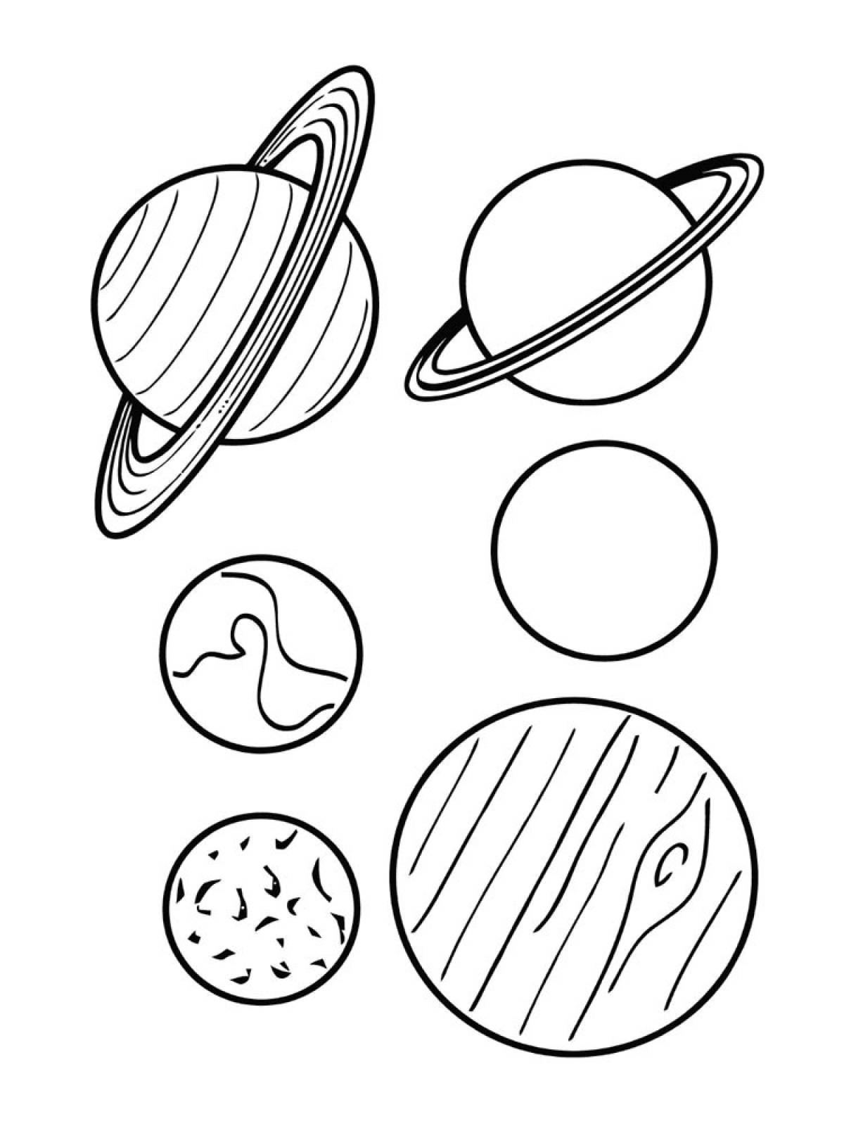Планеты карандашом для детей. Планеты раскраска. Планеты раскраска для детей. Раскраска Солнечная Планета. Планеты солнечной системы раскраска.