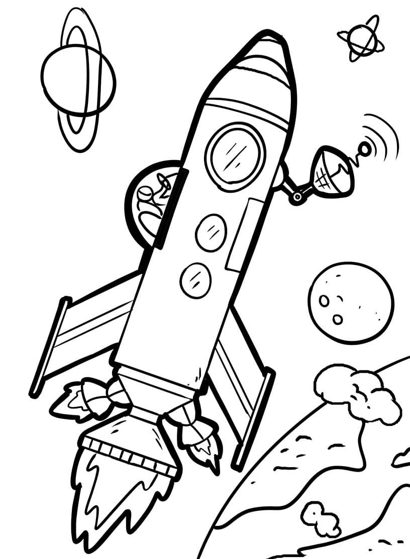 Раскраска ракета в космосе для детей. Ракета раскраска. Космос раскраска для детей. Раскраска для малышей. Космос.