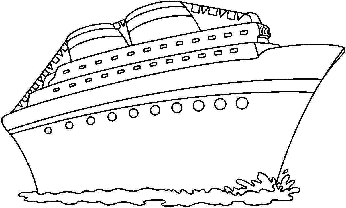 Пассажирское судно рисунок