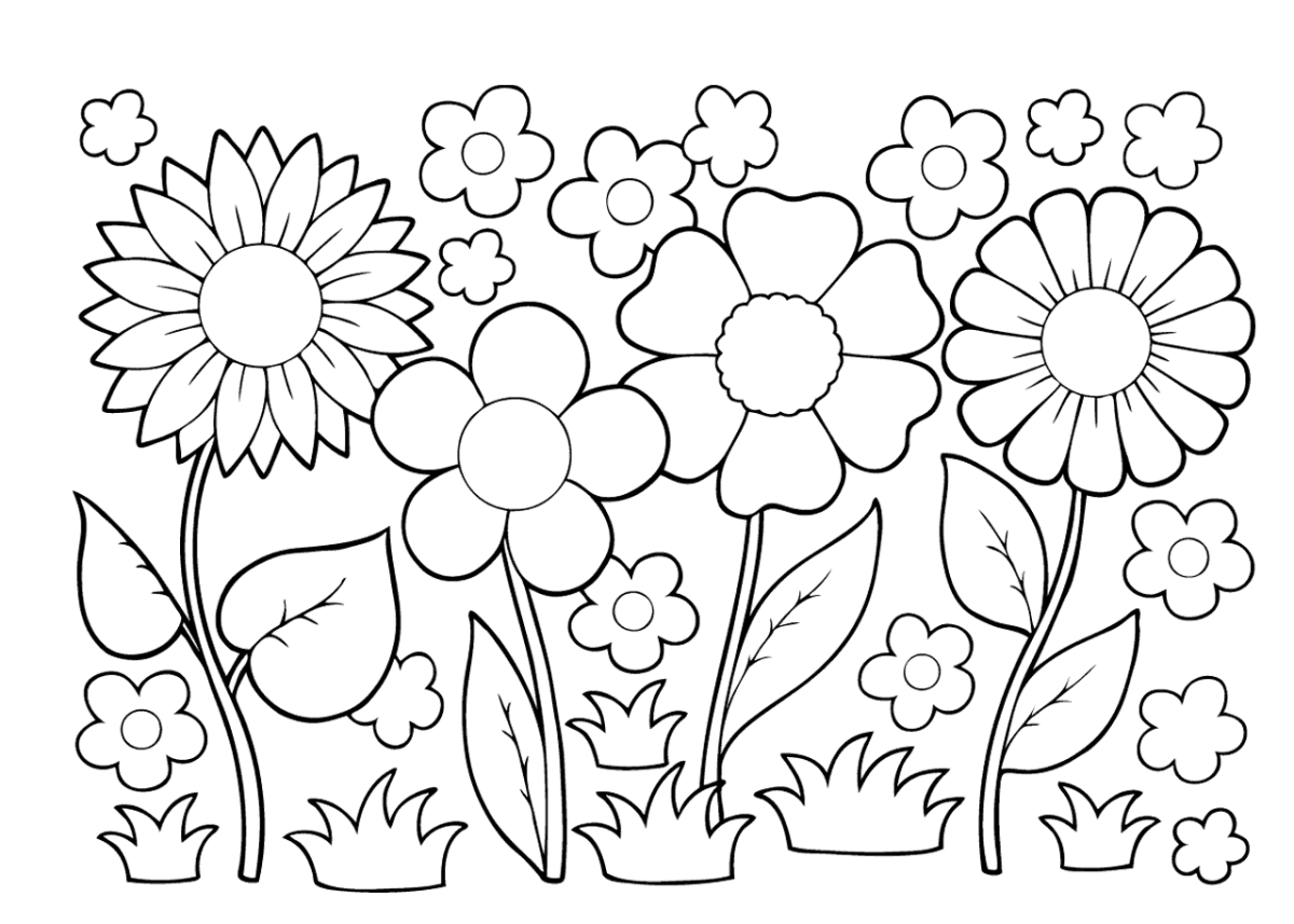 Рисование в детском саду шаблоны. Цветы. Раскраска. Рисунки для раскрашивания цветы. Раскраска цветочек. Цветы раскраска для детей.