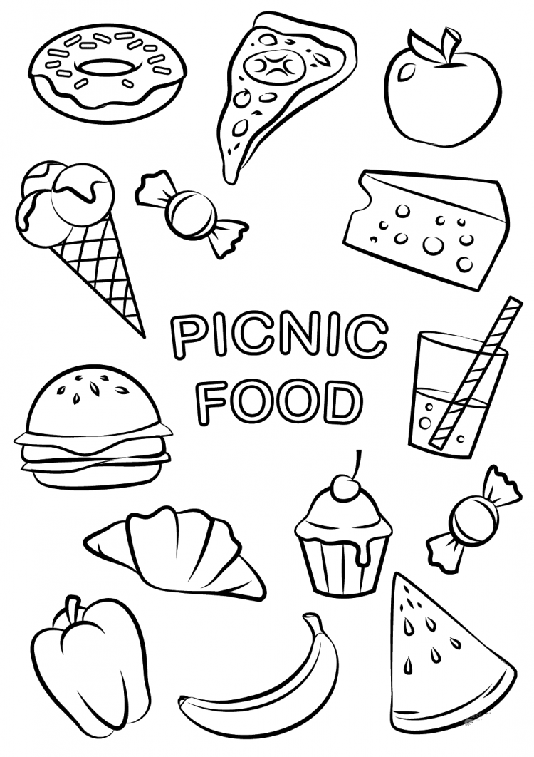 Еда раскрасить. Раскраска еда. Рисунки для срисовки еда легкие. Раскраски для малышей еда. Картинки раскраски еда.