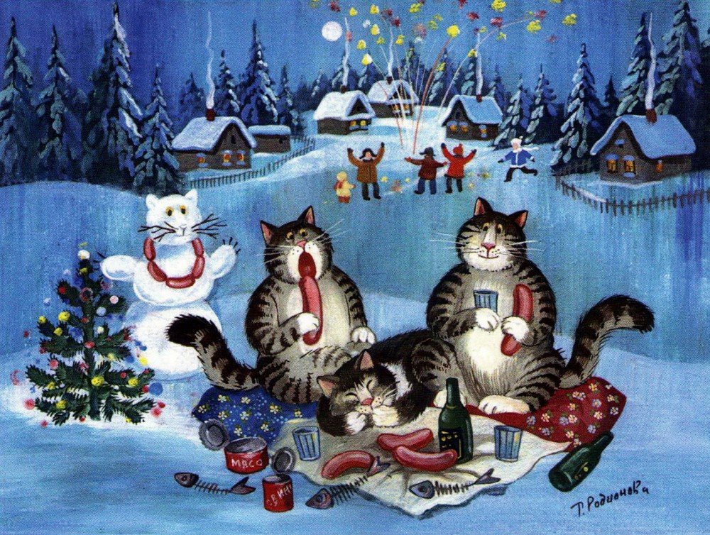 Веселые зимние праздники. С новым годом кошки. Новогодние коты. Кот поздравляет с новым годом. Новогодние открытки с котиками.