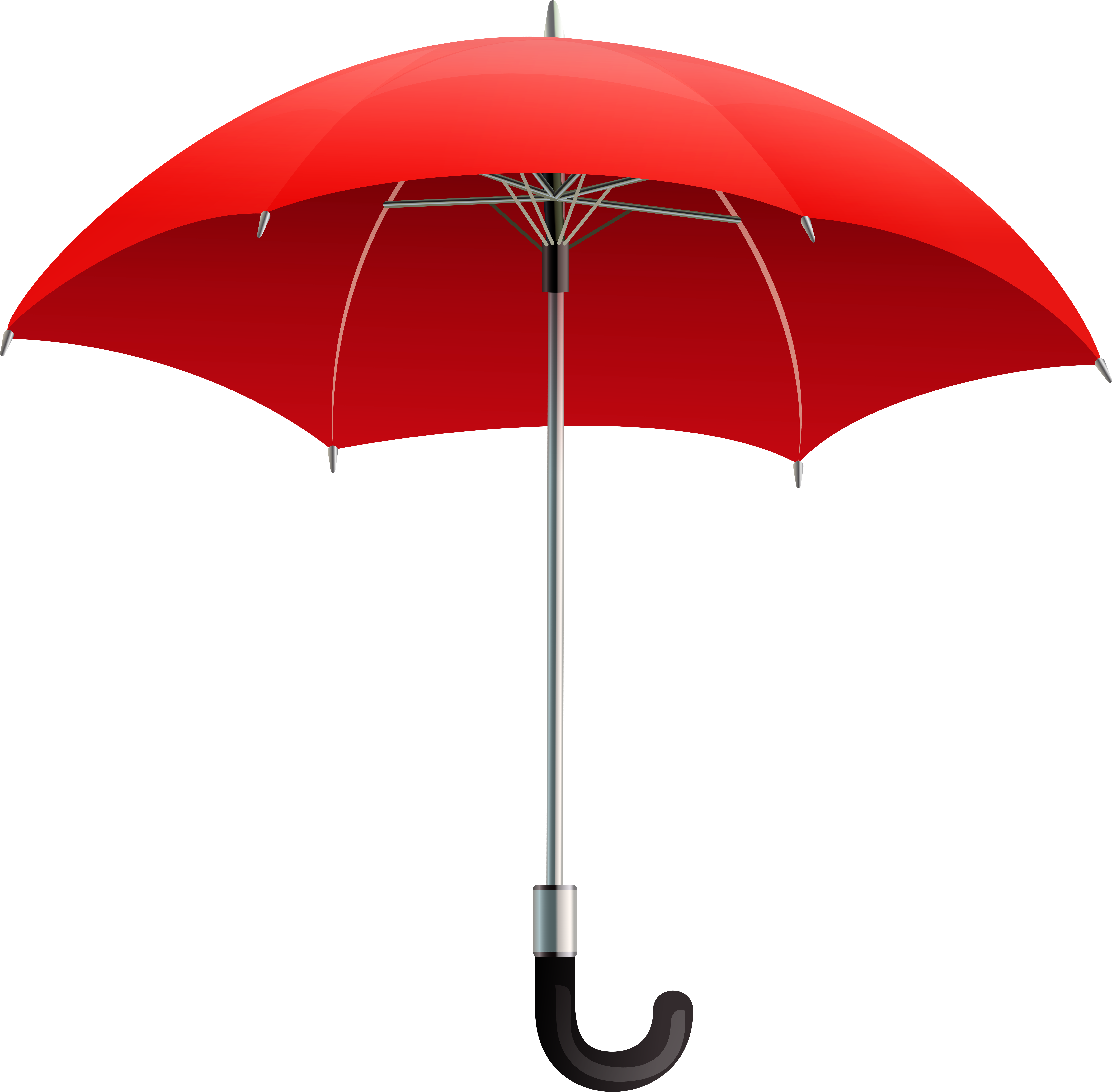 Зонтик раскрылся. Зонтик. Зонт на белом фоне. Красный зонтик. Зонт на прозрачном фоне.
