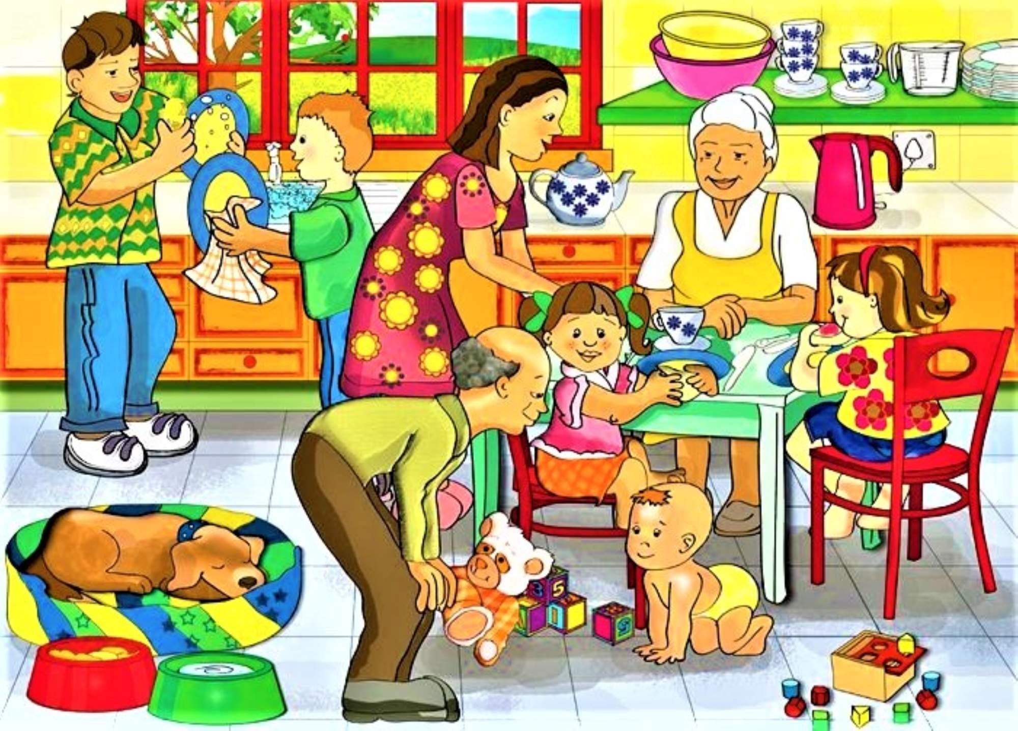 Найди моих родителей. Сюжетная картина семья. Семья для дошкольников. Иллюстрации по теме семья. Картина семья для детского сада.