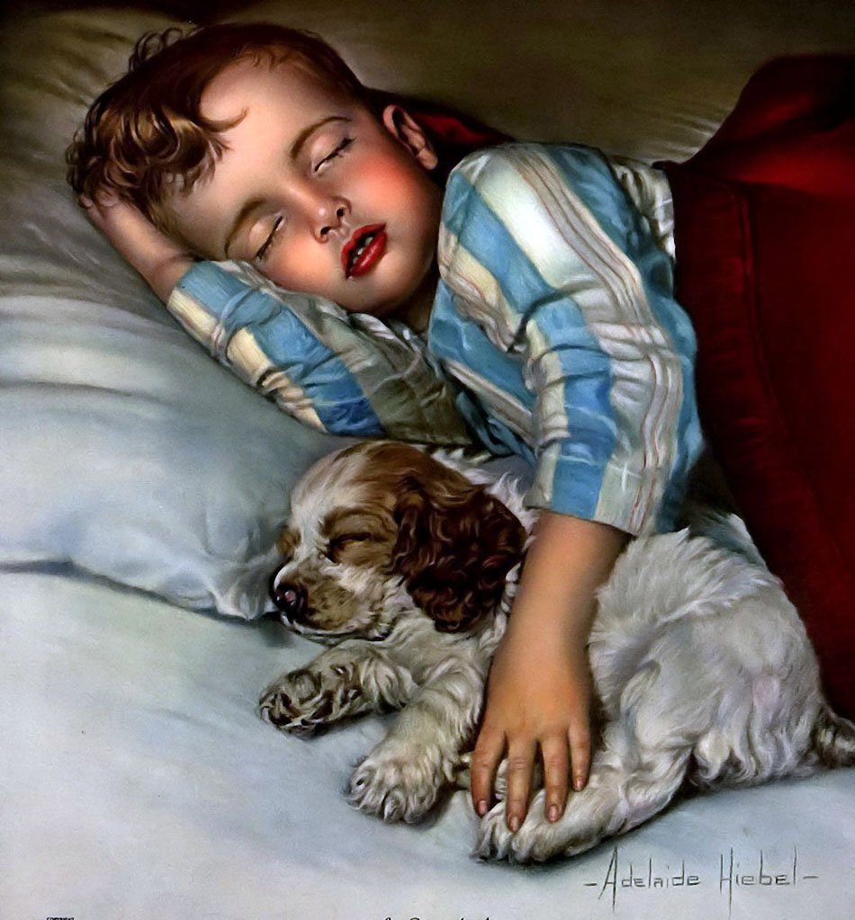 Спящие сын ретро. Открытки спокойной ночи. Сладких снов ретро. Доброй ночи с детьми и животными. Спокойной ночи сладких снов с детками.