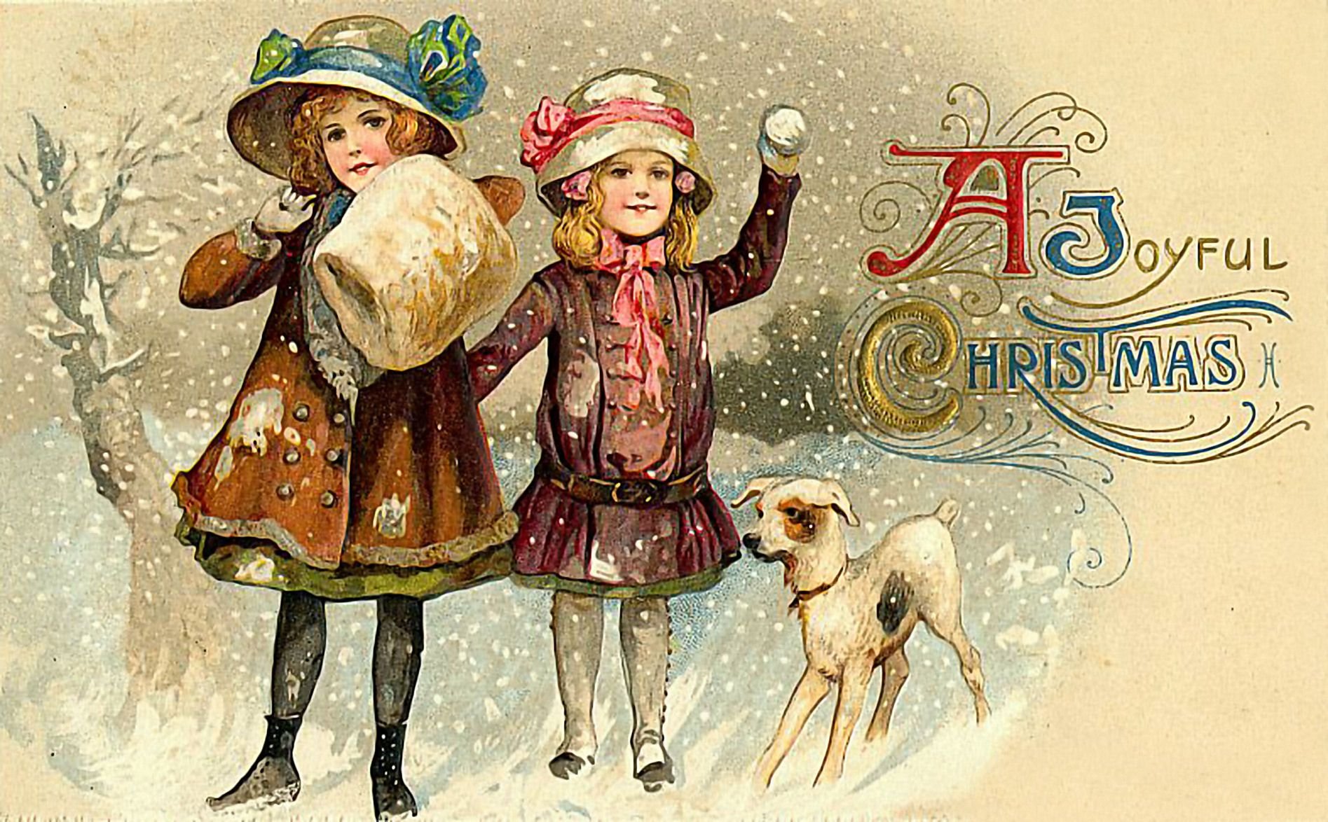 Картинки годов. Новый год ретро. Винтажная открытка с новым годом. Открытки новый год ретро. Французские Рождественские открытки.