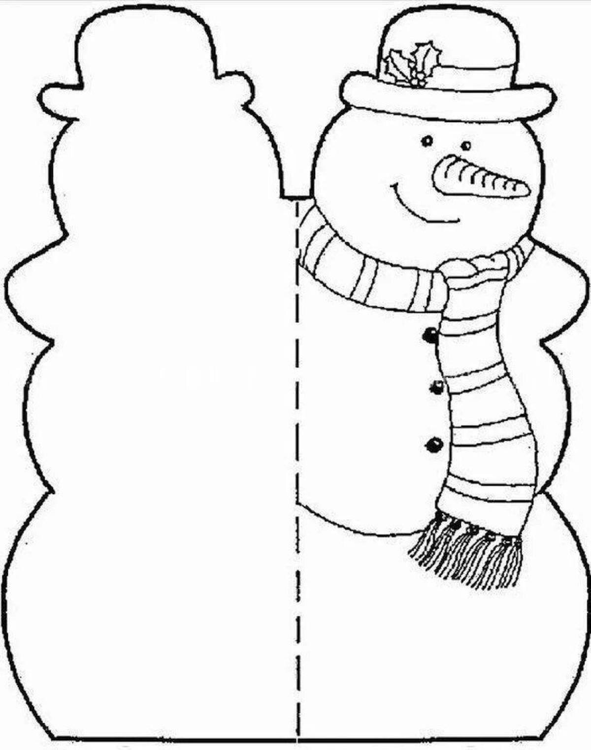 Открытки своими руками шаблоны для детей. Снеговик для вырезания. Аппликации "Снеговик". Снеговик раскраска. Шаблоны для поделок на новый год.
