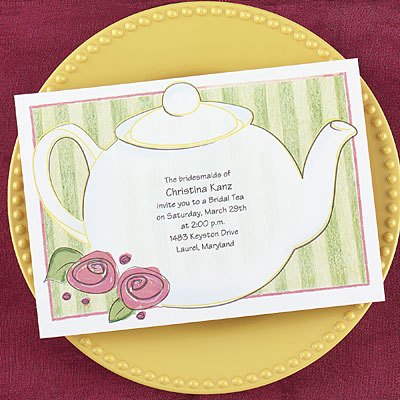 Приглашение на чайную вечеринку