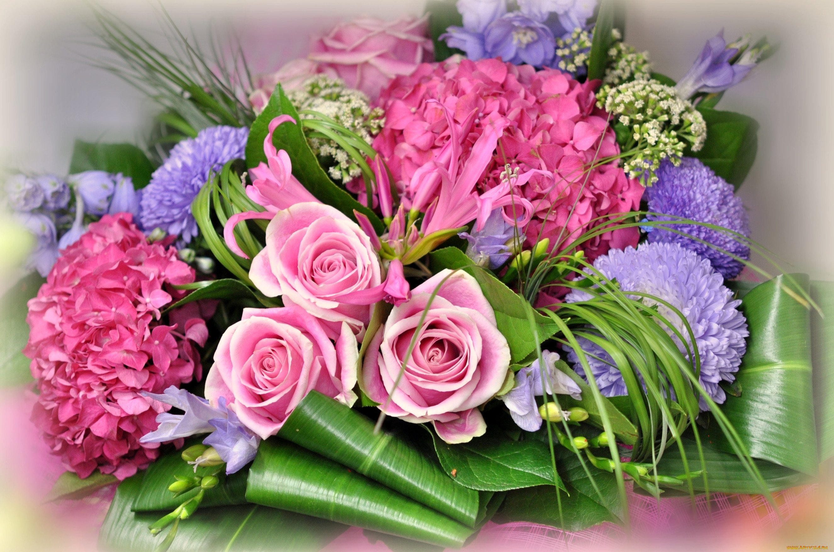 букетов цветов красивые картинки с днем рождения