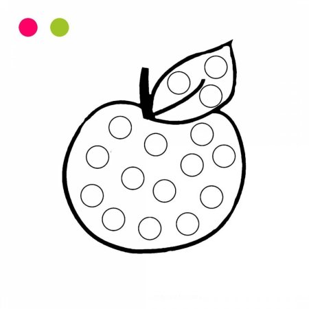 Раскраски пальчиковые для детей 2-3 лет