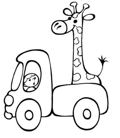 Раскраска для малышей. Машинки