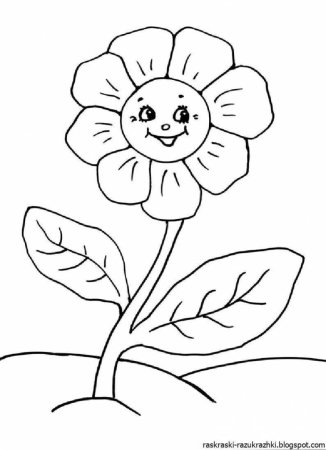 Раскраска цветочек