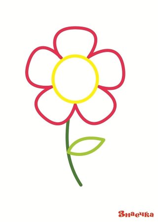 Тюльпан раскраска для детей