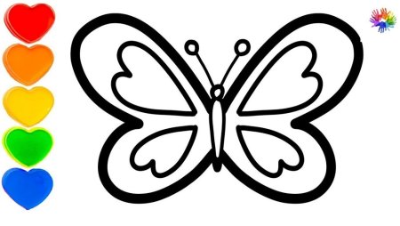 Бабочка в паинте