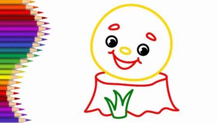 Колобок раскраска цветная