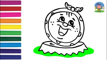 Колобок раскраска для детей 2 лет