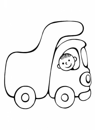 Раскраска для малышей. Машинки