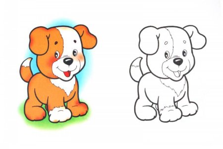 Раскраски с образцами для детей