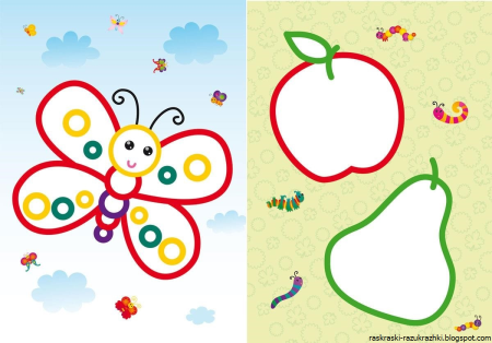 Заготовки для рисования для малышей