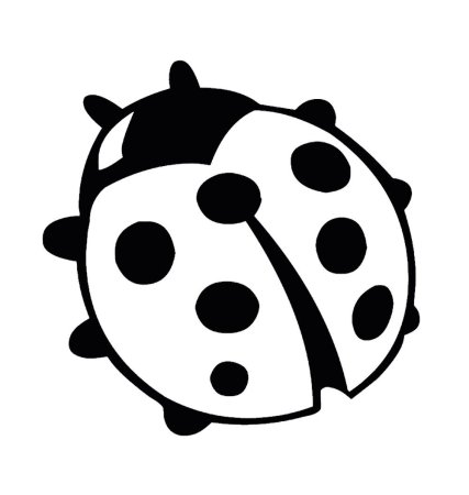 Божья коровка раскраска