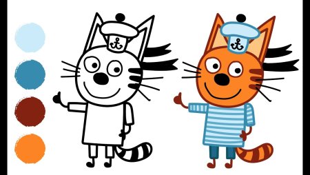 Коржик мультик три кота