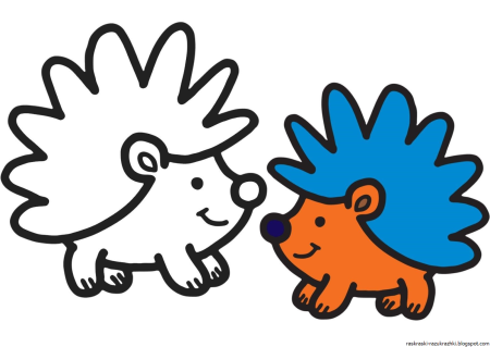 Раскраски с образцами для детей