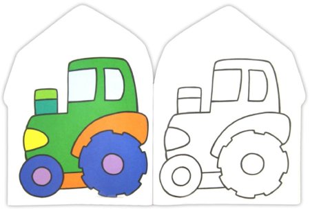 Раскраска с образцом