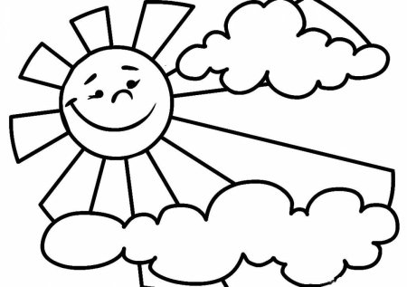 Солнышко раскраска для детей