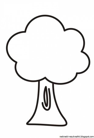 Яблоня раскраска для детей