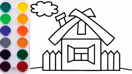 Домик для рисования детям