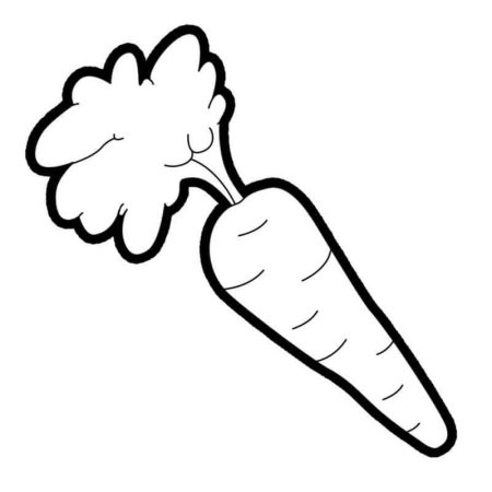 Морковь раскраска