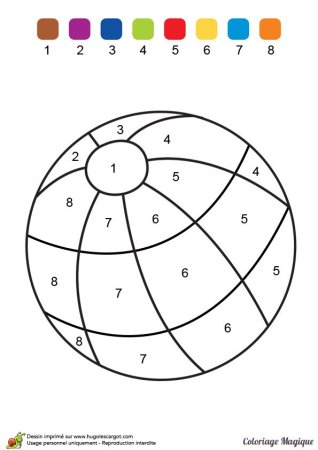 Раскраска по цифрам для самых маленьких