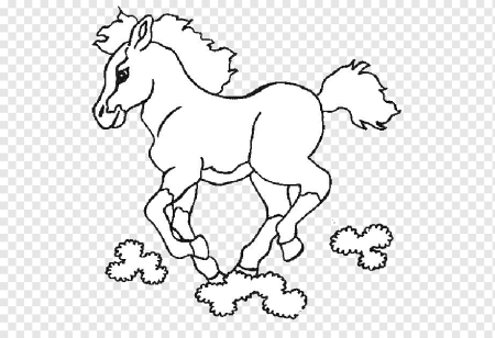 Лошадка раскраска для детей 7 лет
