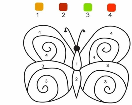Раскраска по номерам для детей