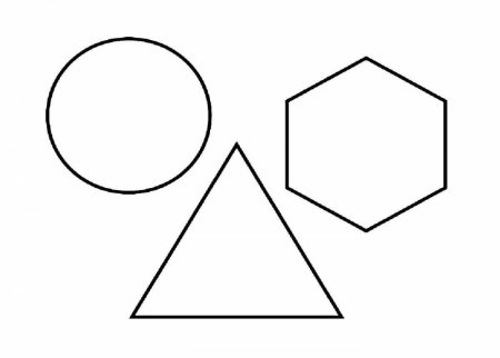 Геометрические фигуры для раскрашивания