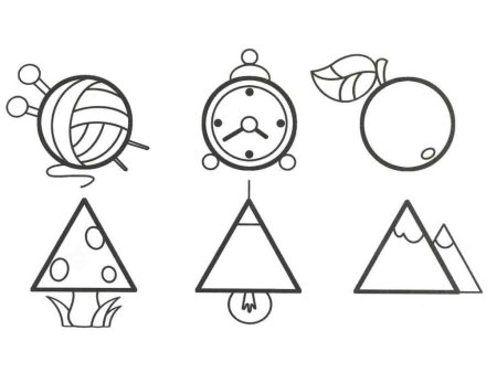 Геометрические фигуры для детей раскраска