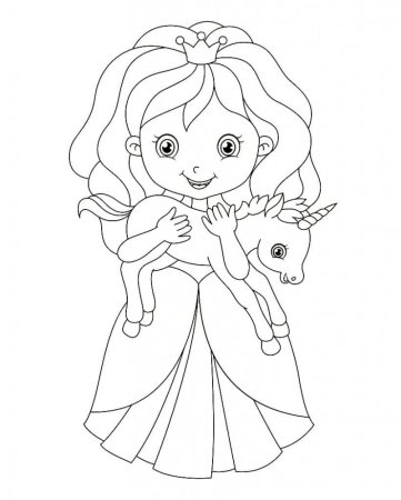 Детские раскраски принцессы