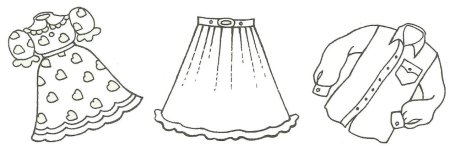 Раскраски для детей на тему одежда