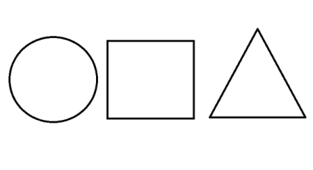 Простые геометрические фигуры для детей