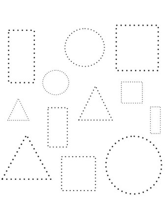 Обводить по точкам фигуры