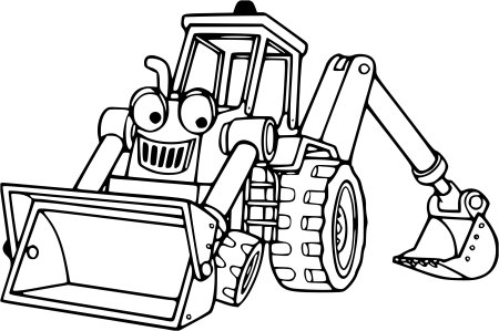 Трактор разукрашка